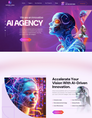 Bekbekcodes New Homepage